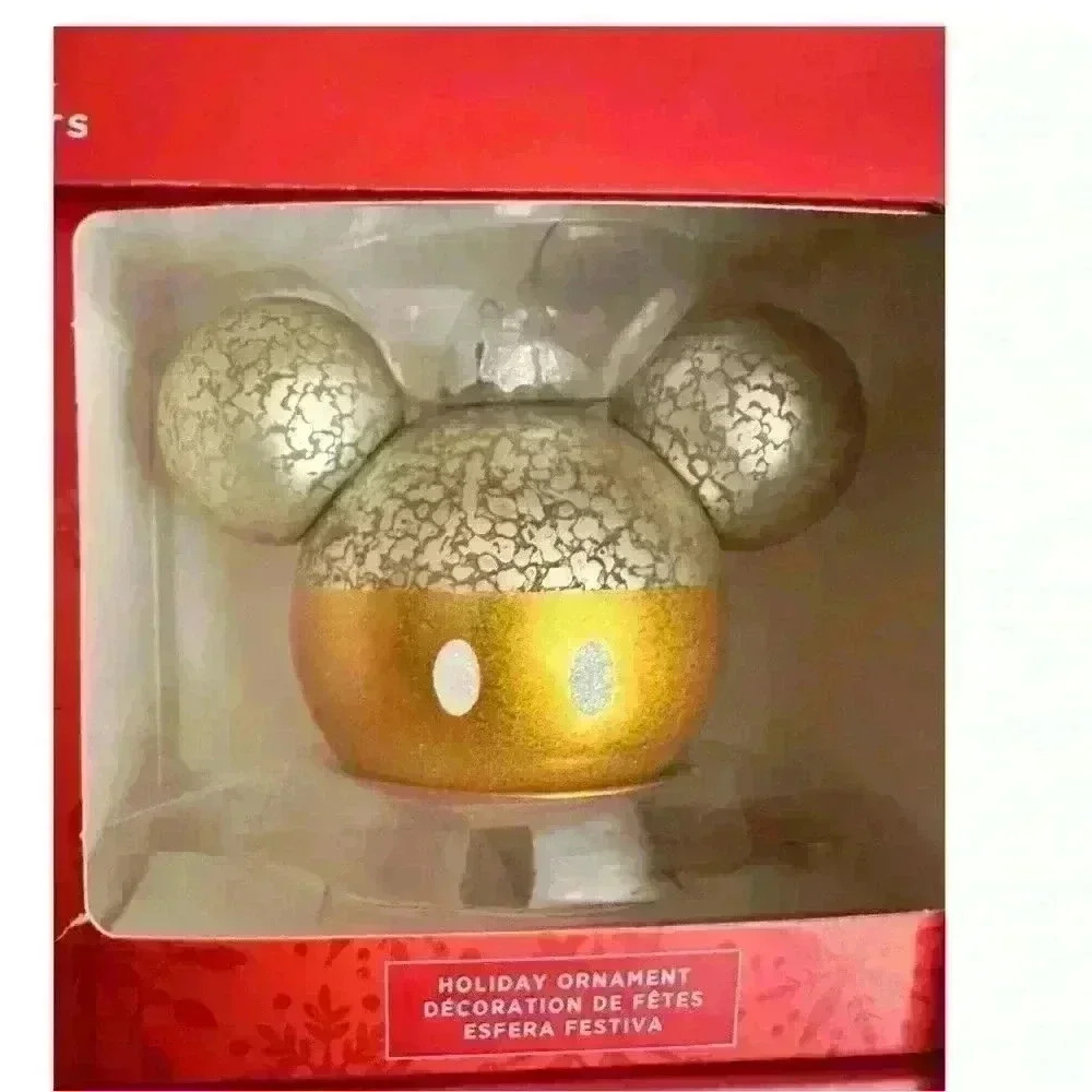 Disney Mickey Mouse Ears Christmas Ornaments Set – Hallmark 4-Pack Holiday Decor - Picture 3 of 6